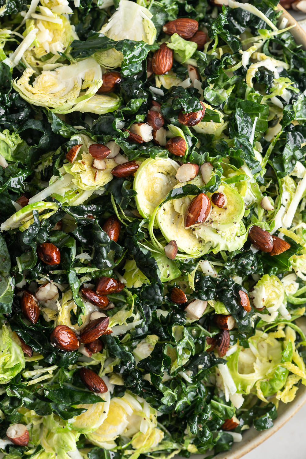 Kale Brussels Sprout Salad With Spice