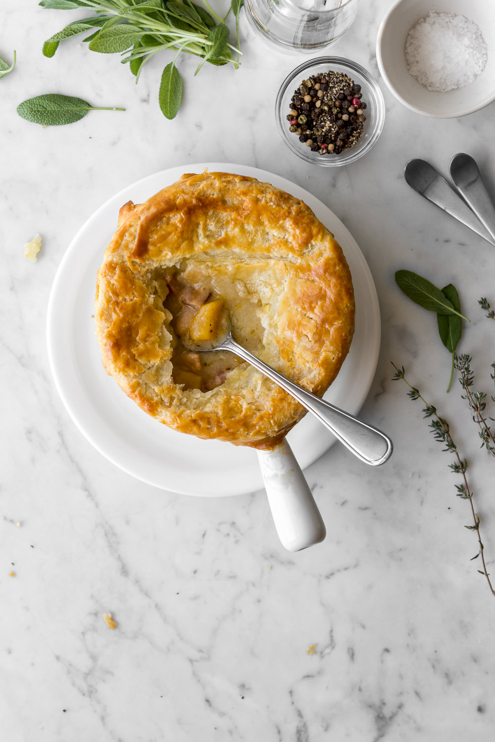 pumpkin pot pie with white beans and bacon | With Spice