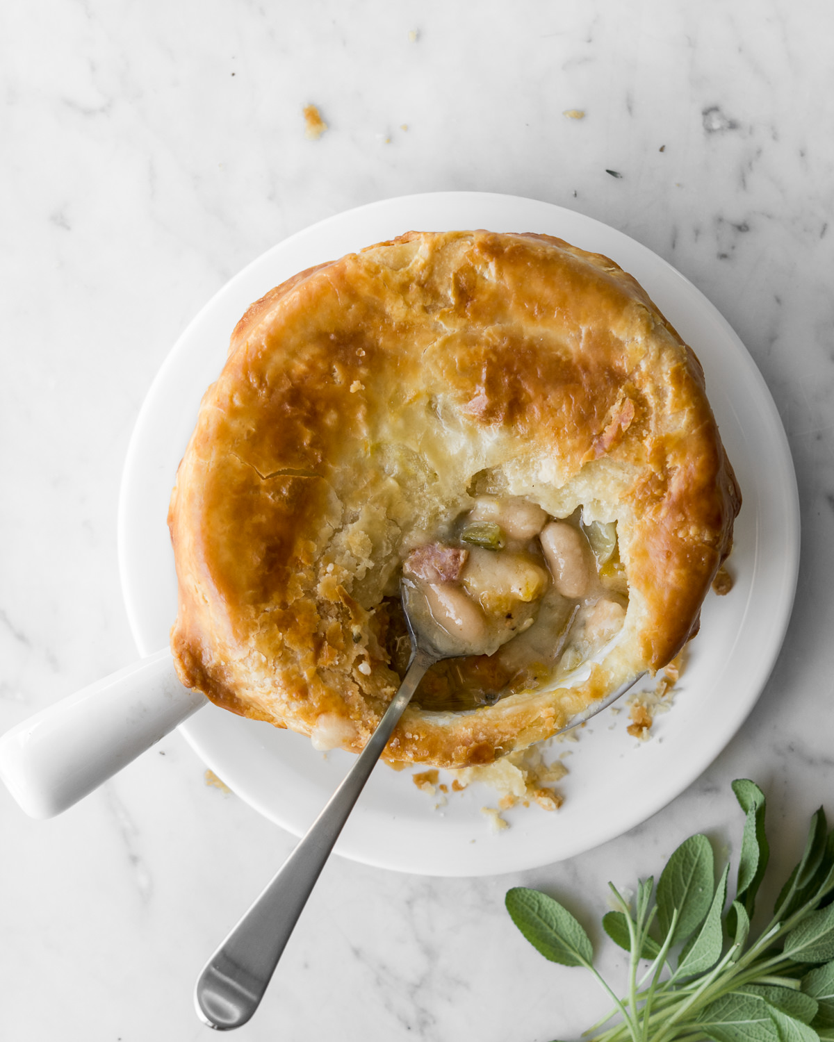 Vegetarian White Bean Pot Pie Recipe