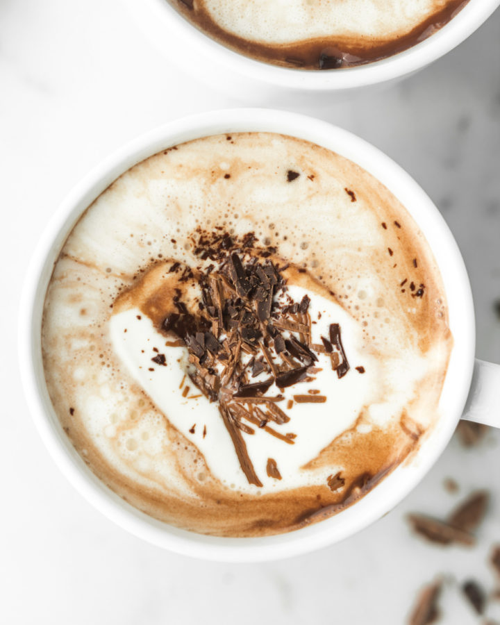 rich and boozy hot chocolate with coconut milk | With Spice