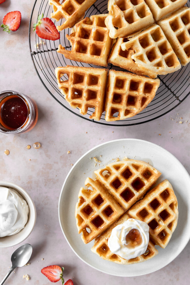 yeasted waffles with whipped maple mascarpone | With Spice