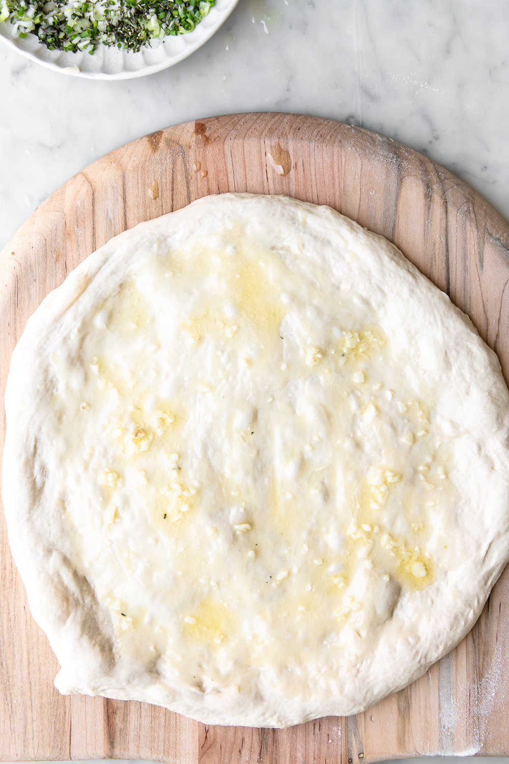 buttery garlic pizza | With Spice