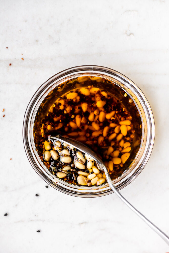 spicy seed oil for hummus
