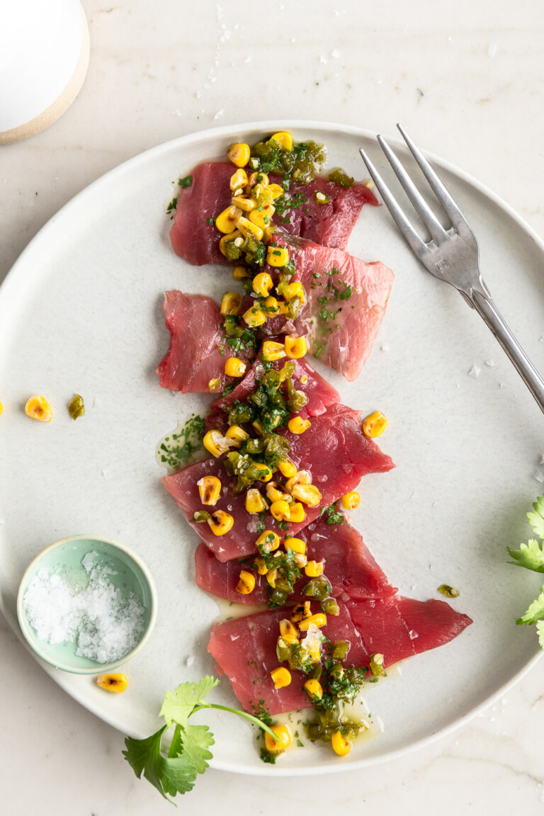 tuna crudo (sweet and spicy!) With Spice