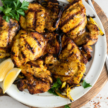 grilled turmeric chicken thighs | With Spice