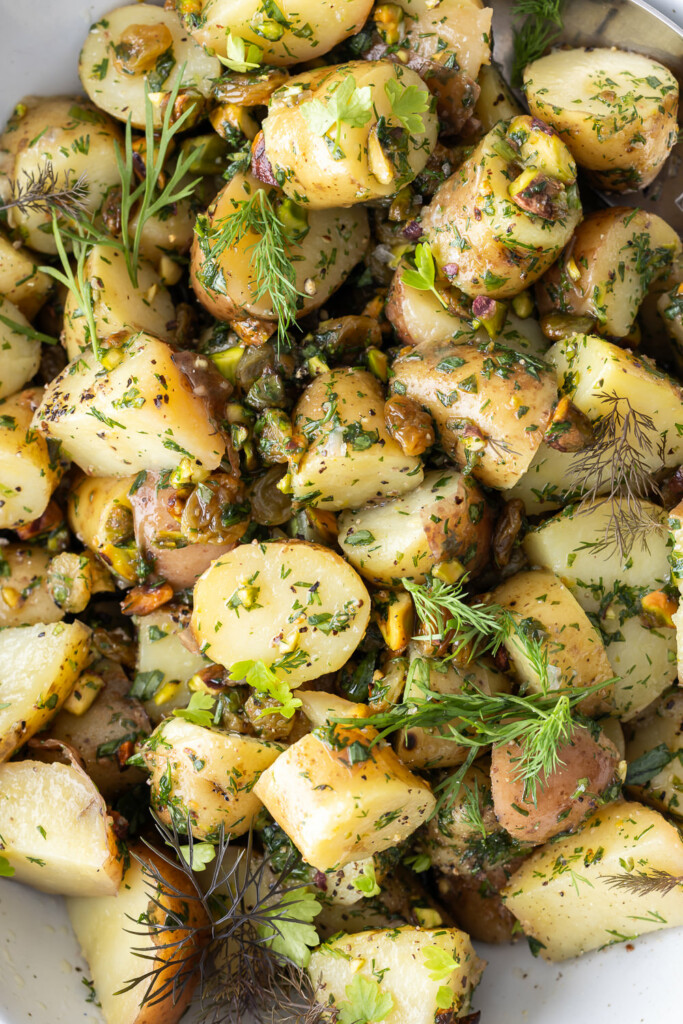 how to make warm potato salad recipe