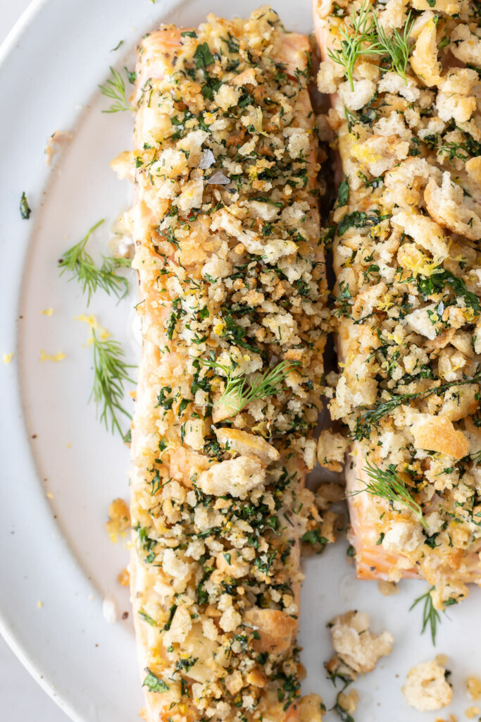 herb crusted salmon