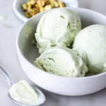 homemade pistachio ice cream