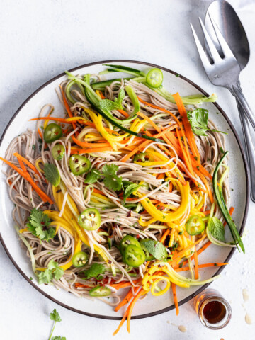 cold soba noodle salad