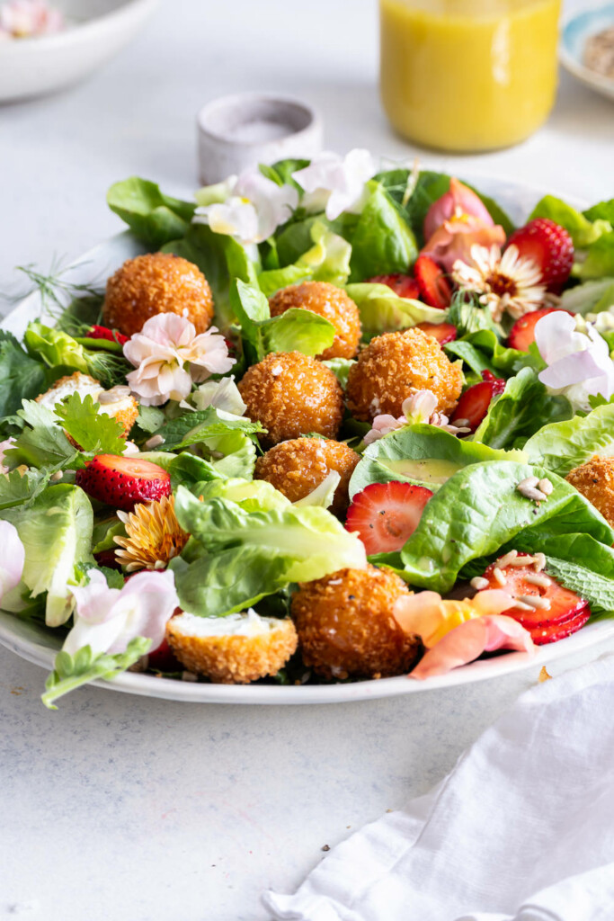 fried goat cheese salad recipe