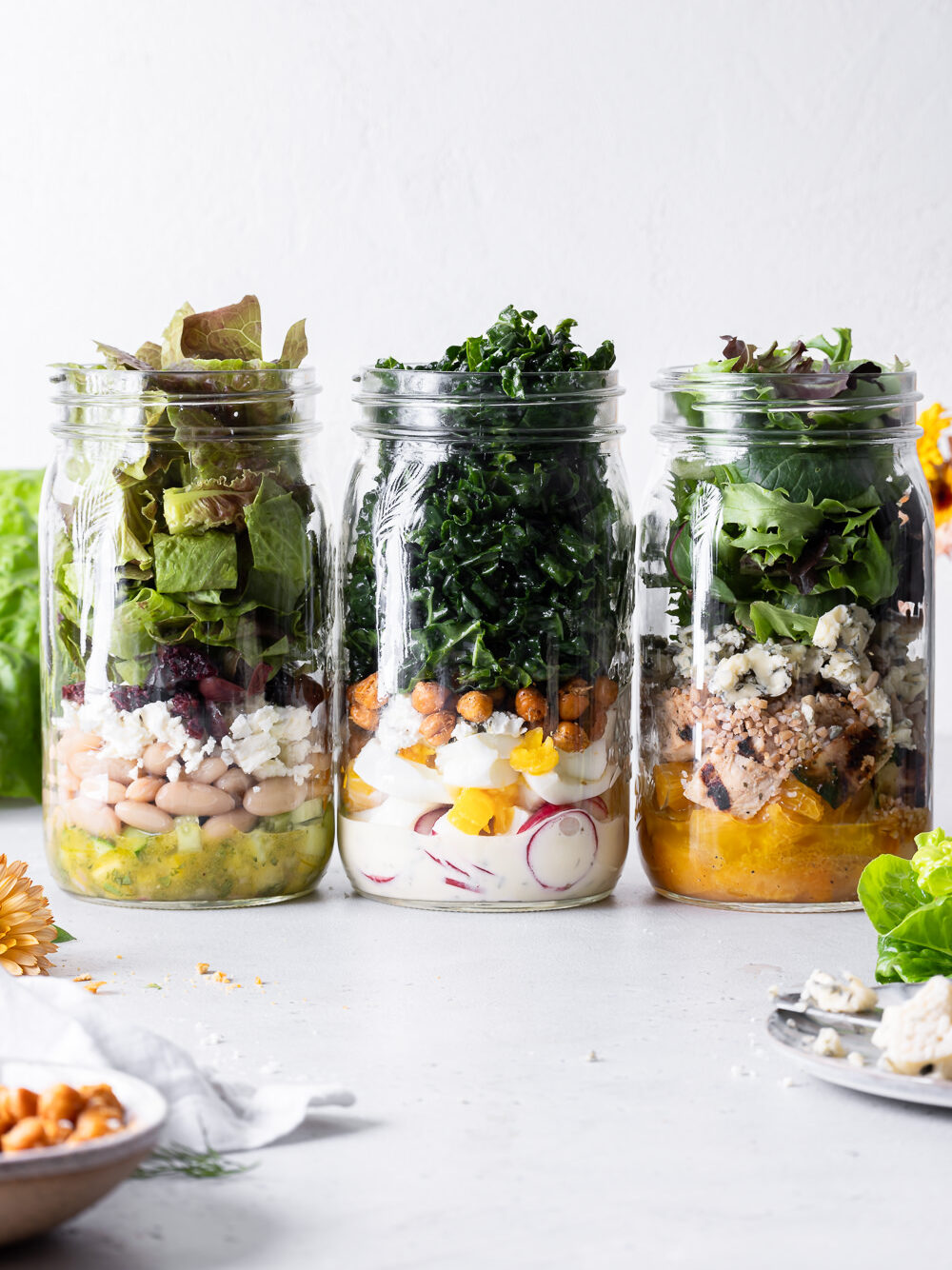 mason jar salads