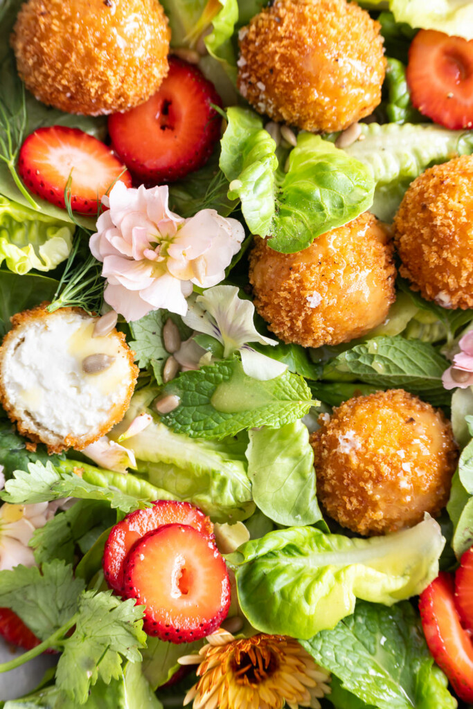 strawberry goat cheese salad