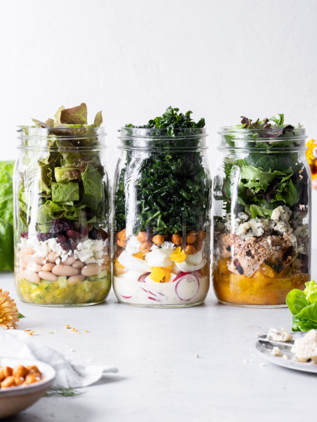 mason jar salads