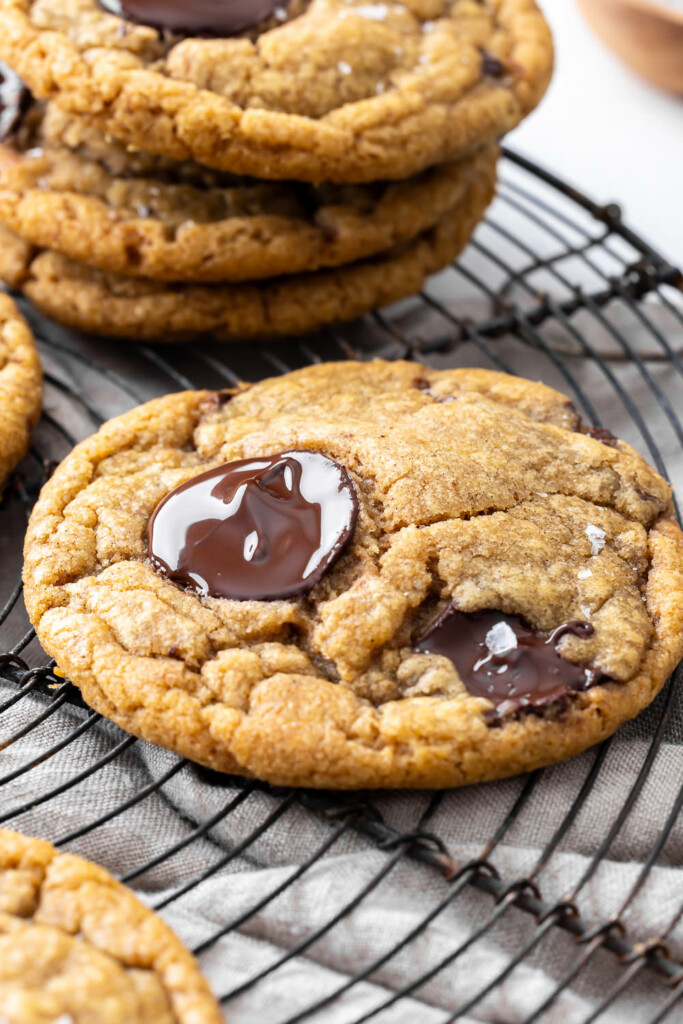 brown butter pumpkin chocolate chip cookies