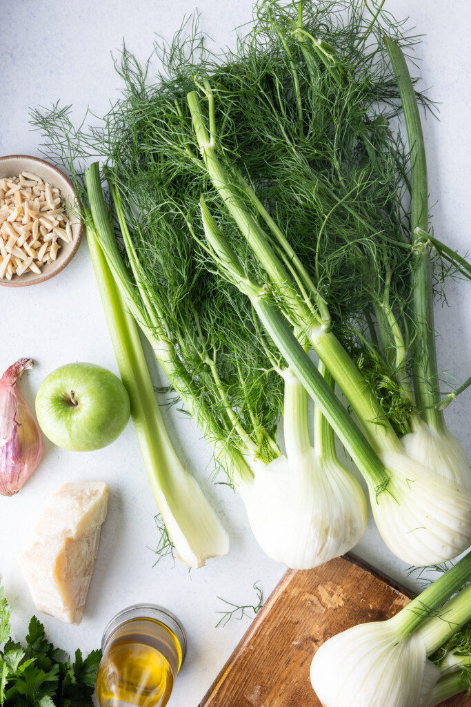 ingredients_fennel, apple, shallot, celery, almonds, parsley, parmesan