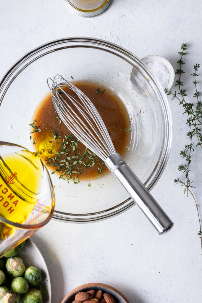 1_make dressing for lentil salad