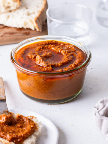 homemade almond romesco