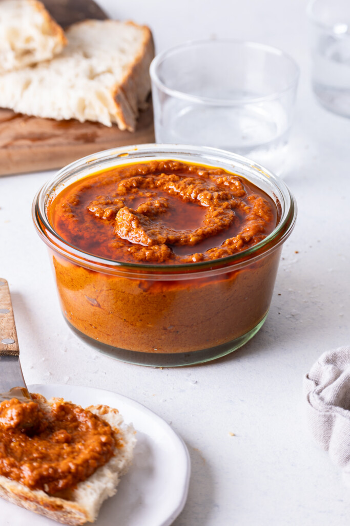 homemade almond romesco