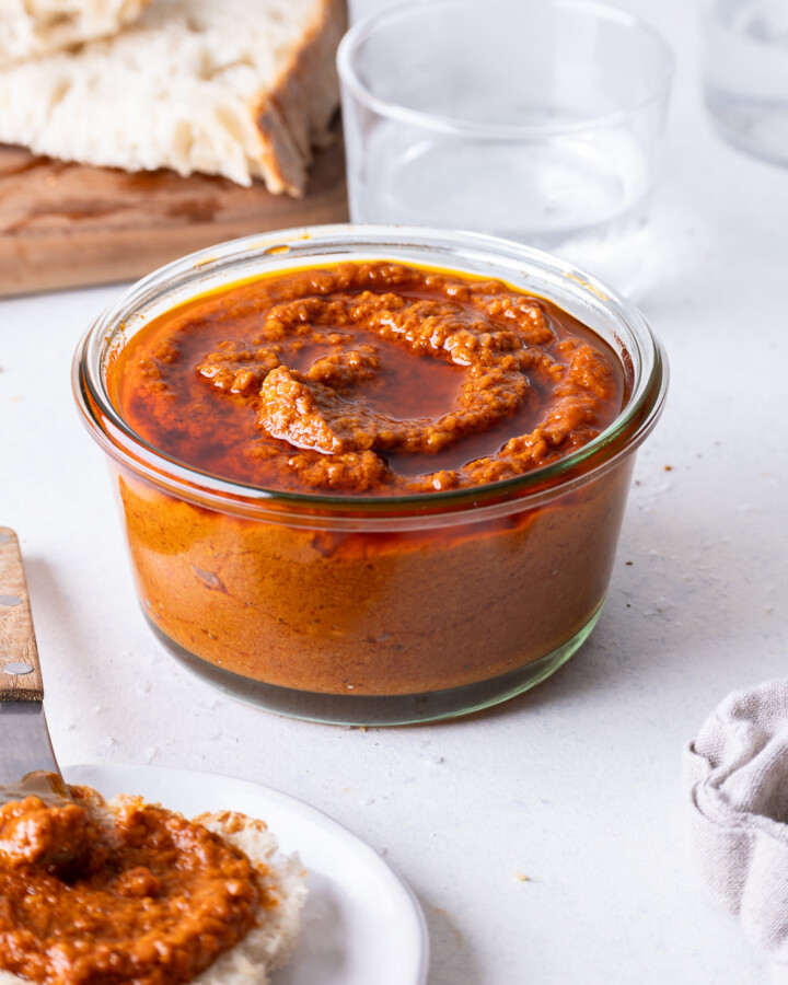 homemade almond romesco