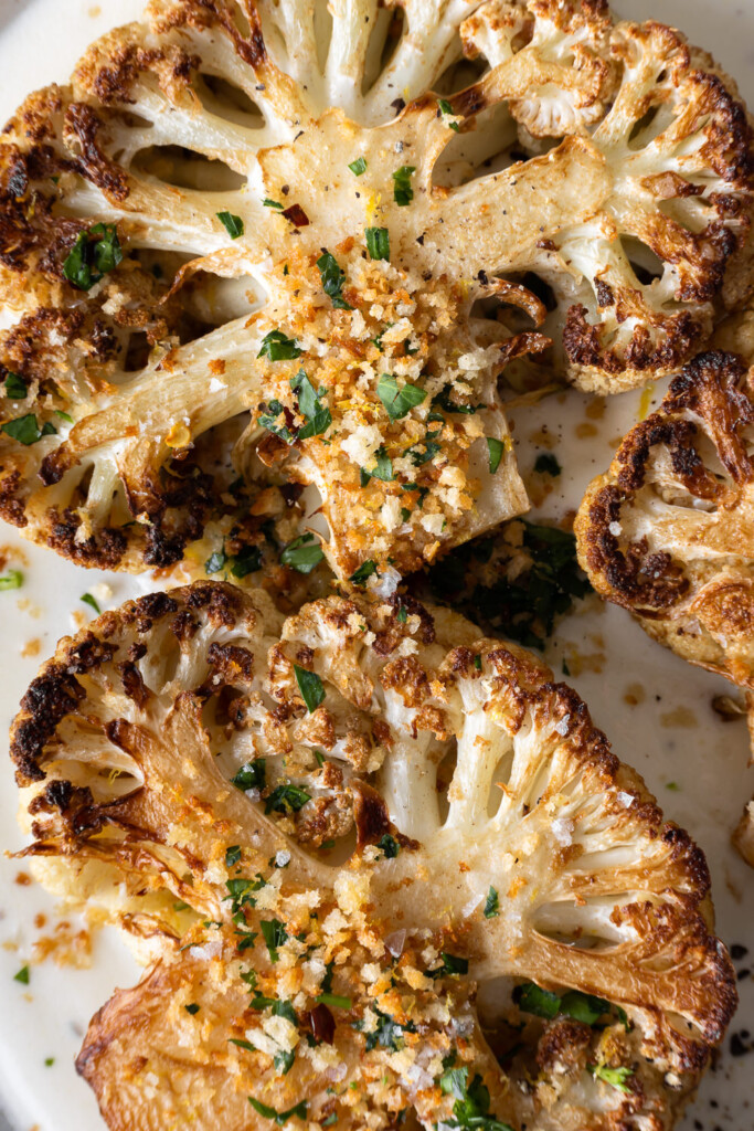 crispy cauliflower steaks recipe