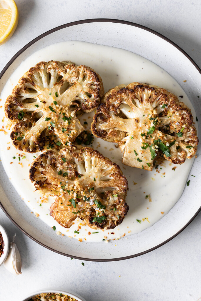 roasted cauliflower steaks