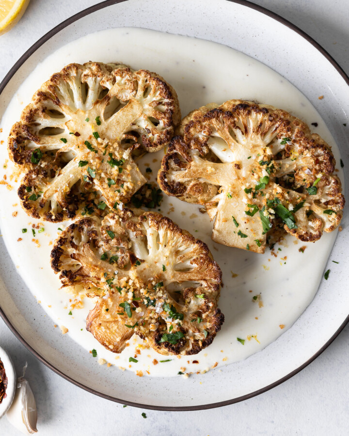 roasted cauliflower steaks