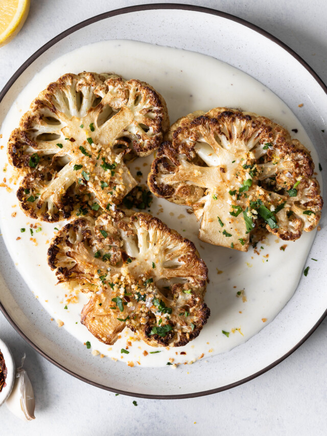 roasted cauliflower steaks